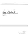 Great Is The Lord. Choral SATB